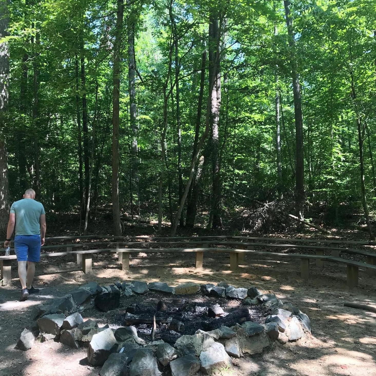 Council ring for camp fires