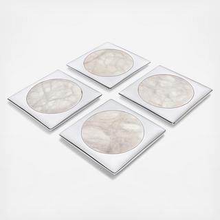 Circulo Alabaster Coaster, Set of 4