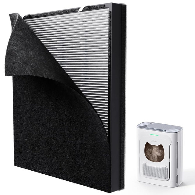 uahpet True HEPA Replacement Filter 1Pack, Compatible with uahpet Air Purifier Slim & Mate