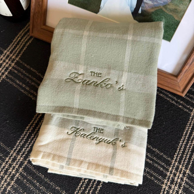 Custom Embroidered Kitchen Towels - Personalized Kitchen Towel