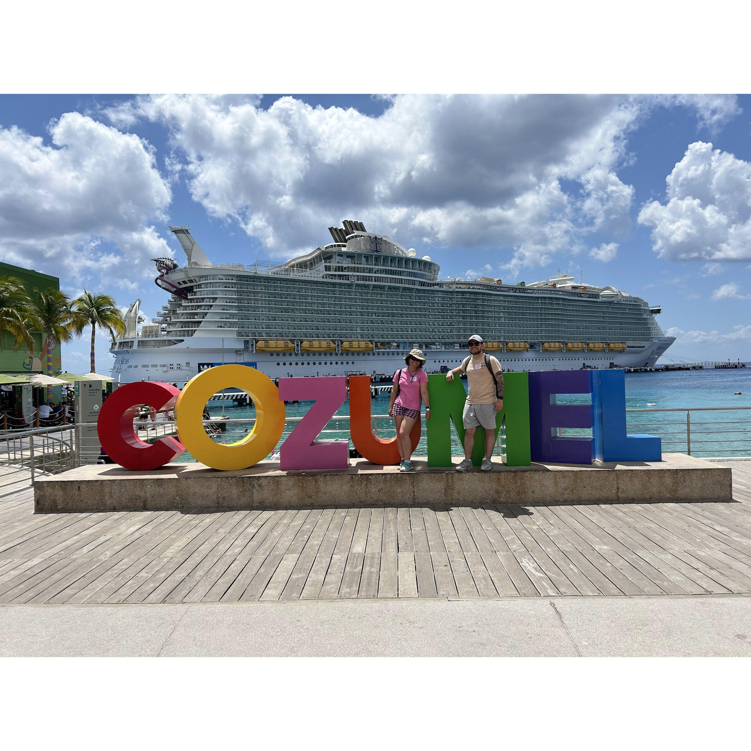 Our first big trip together was a cruise to Costa Maya, the Island of Roatan, and Cozumel.