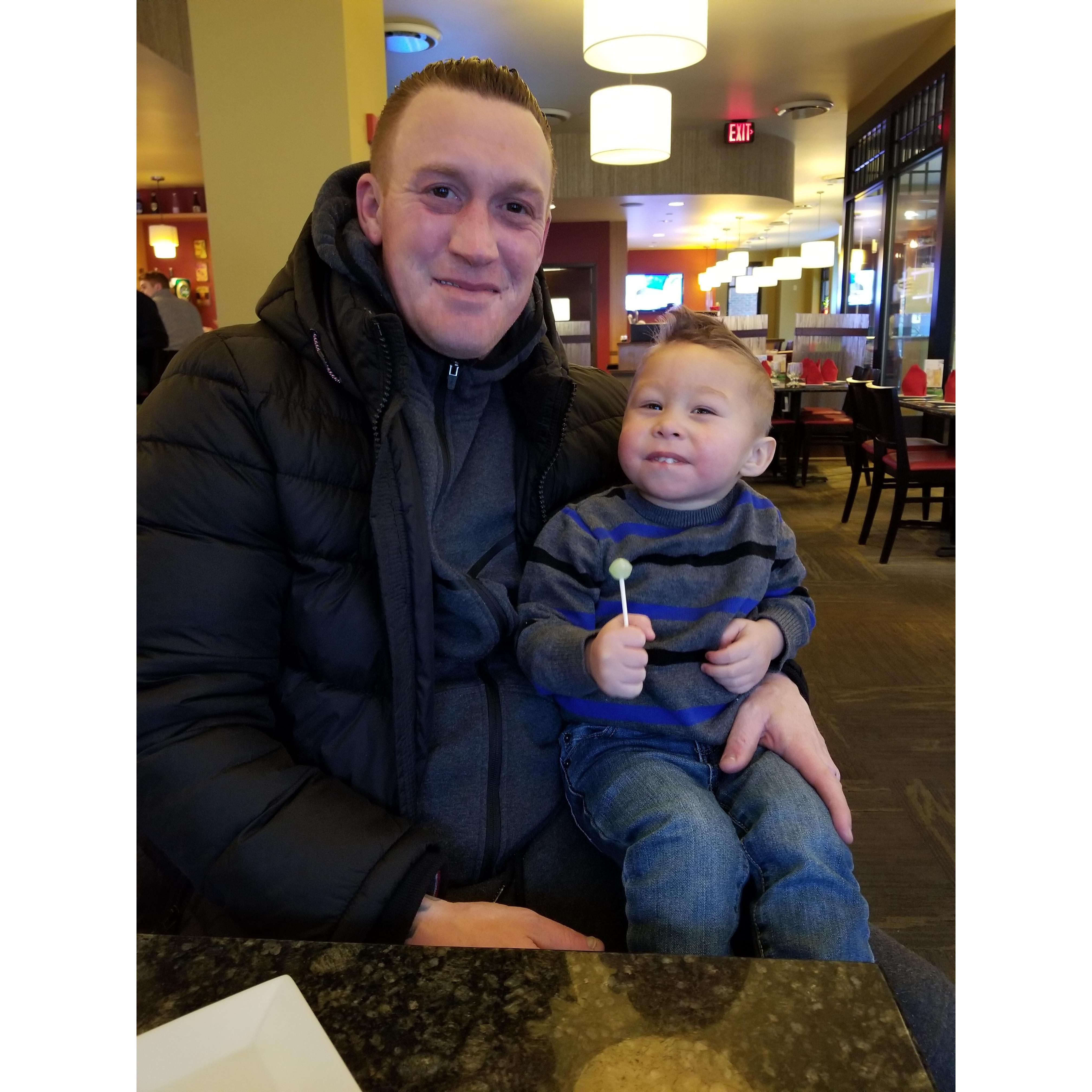 Going out to eat with Julian has always been an adventure!