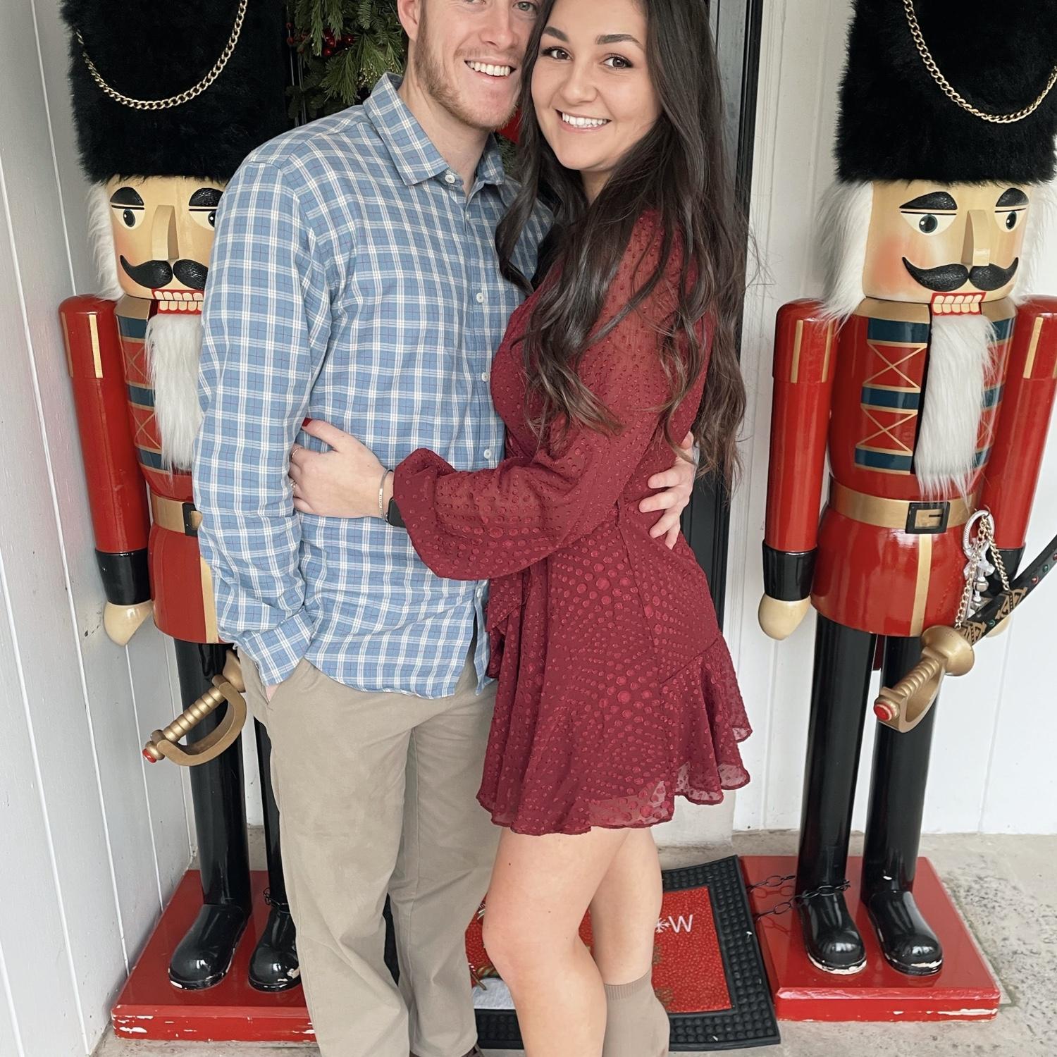 Annual Christmas Eve picture by the nutcrackers!