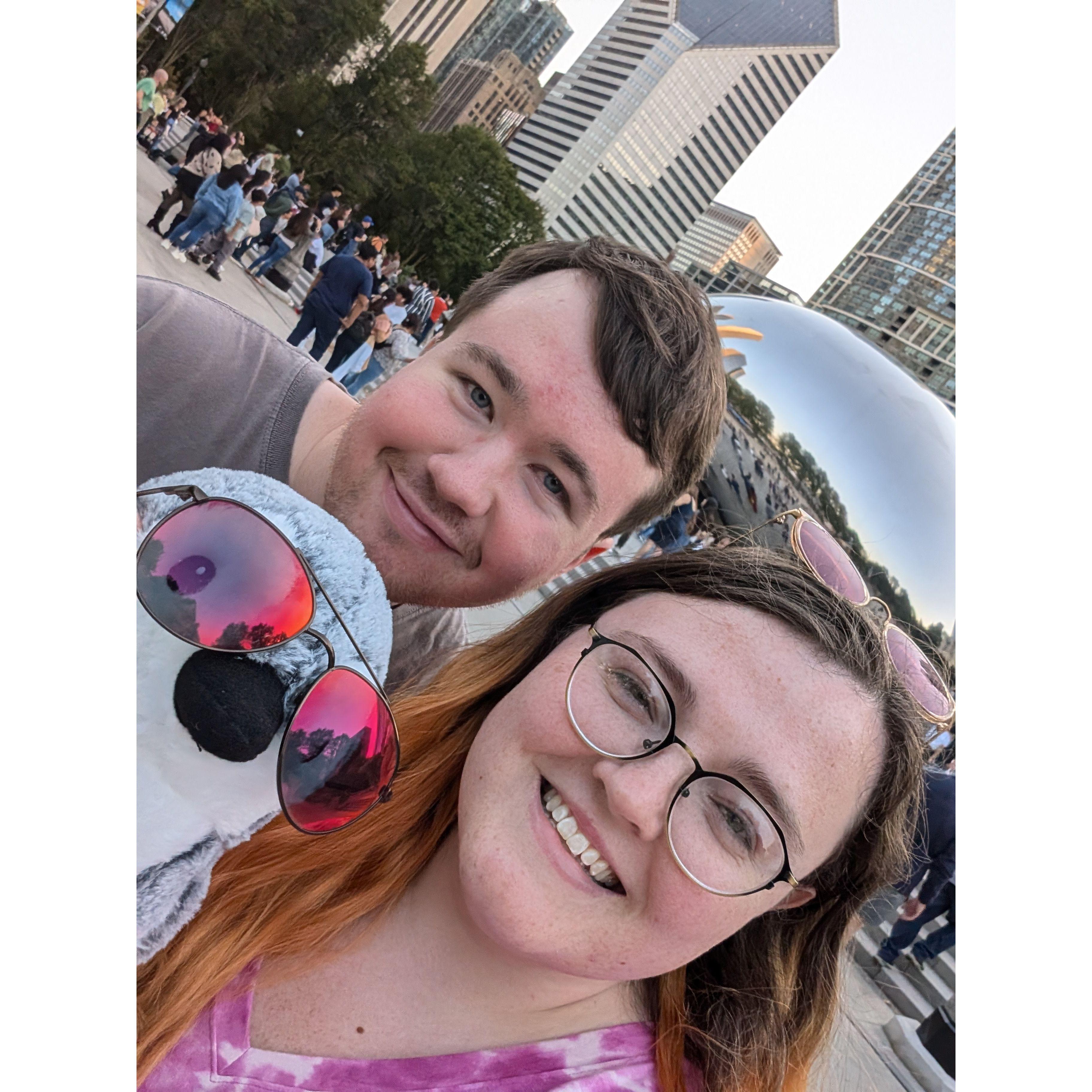 Matthew traveled with Ashley on a work conference to Chicago!