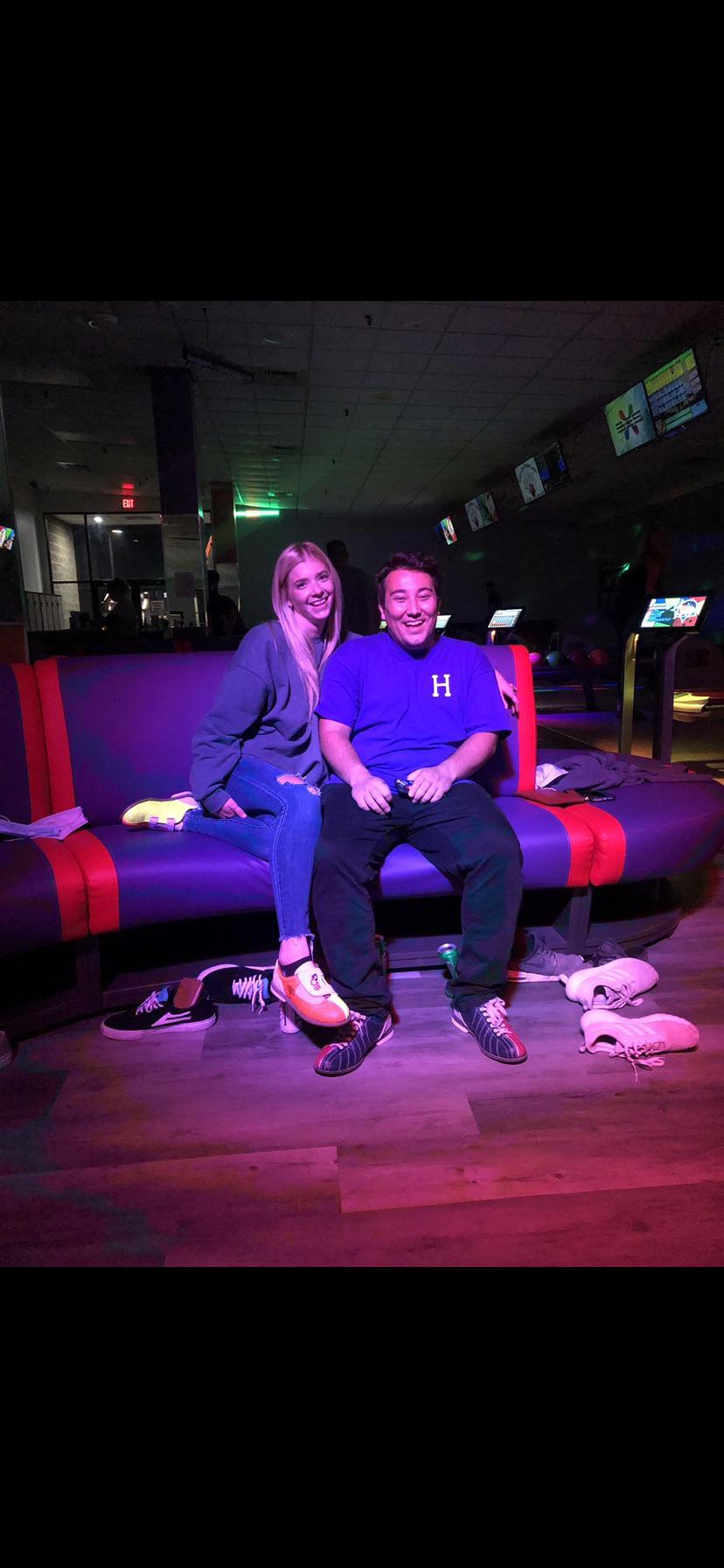 First double date at the bowling alley🎳