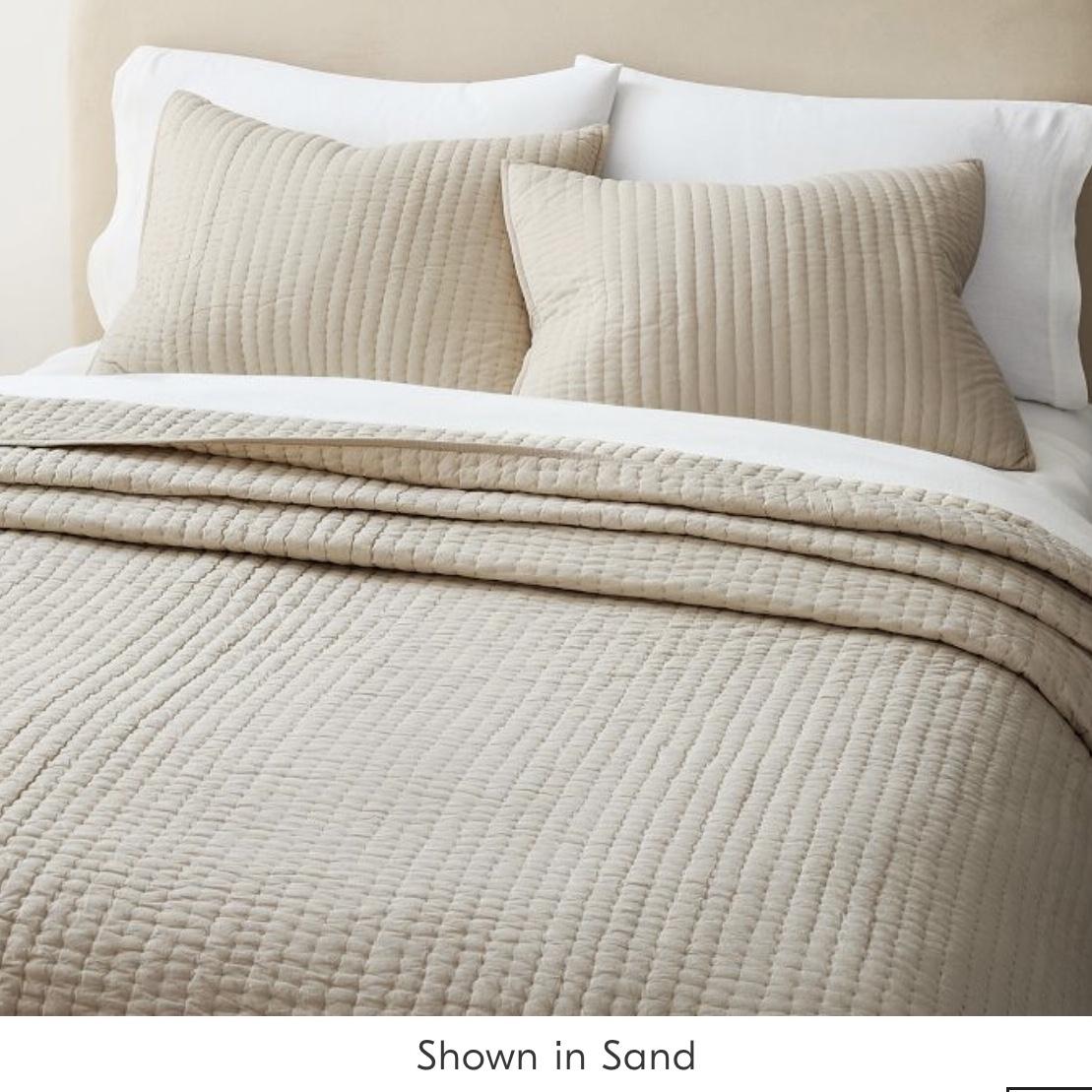 Airy Cotton Voile Solid Quilt & Shams