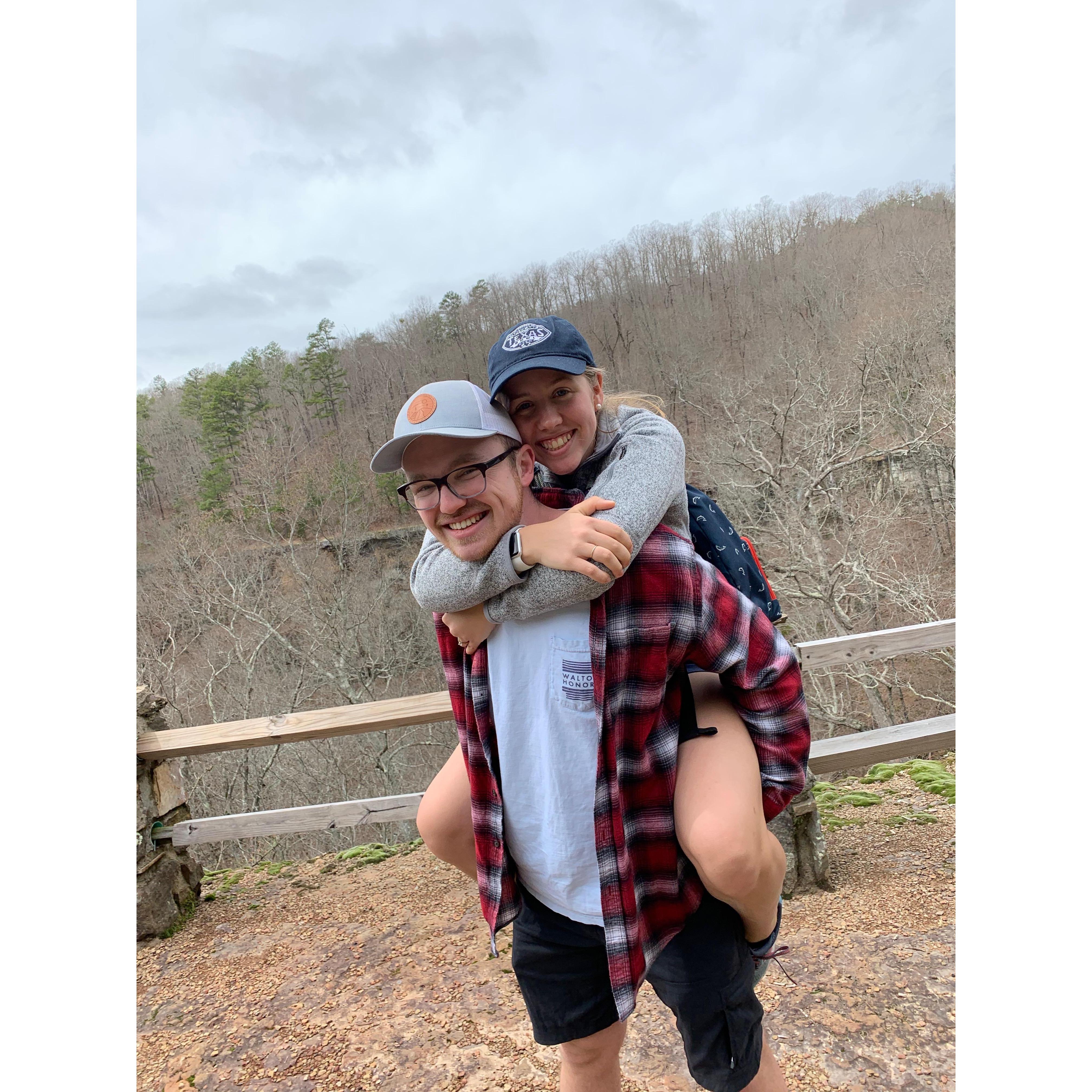 At the beginning of quarantine we went on a hike! March 2020.