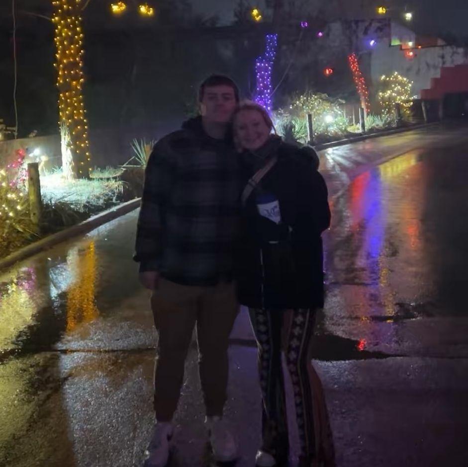 Celebrating two years together at the Zoo lights again!