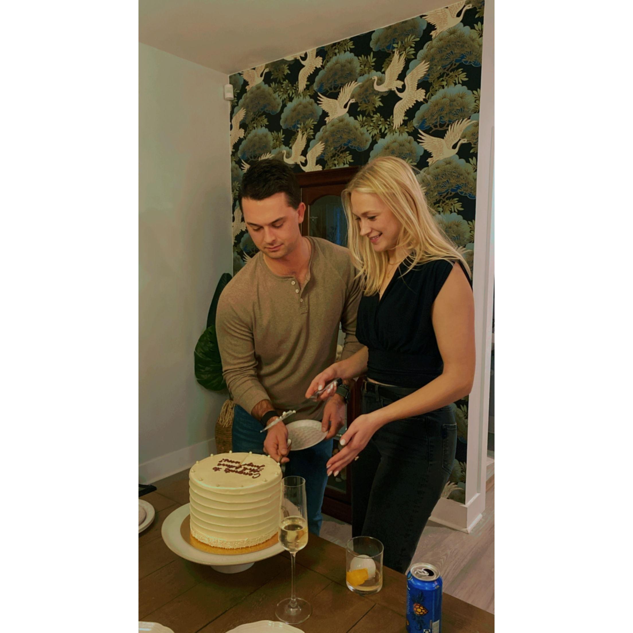 From our engagment party (thrown by wonderful friends - shoutout AD)