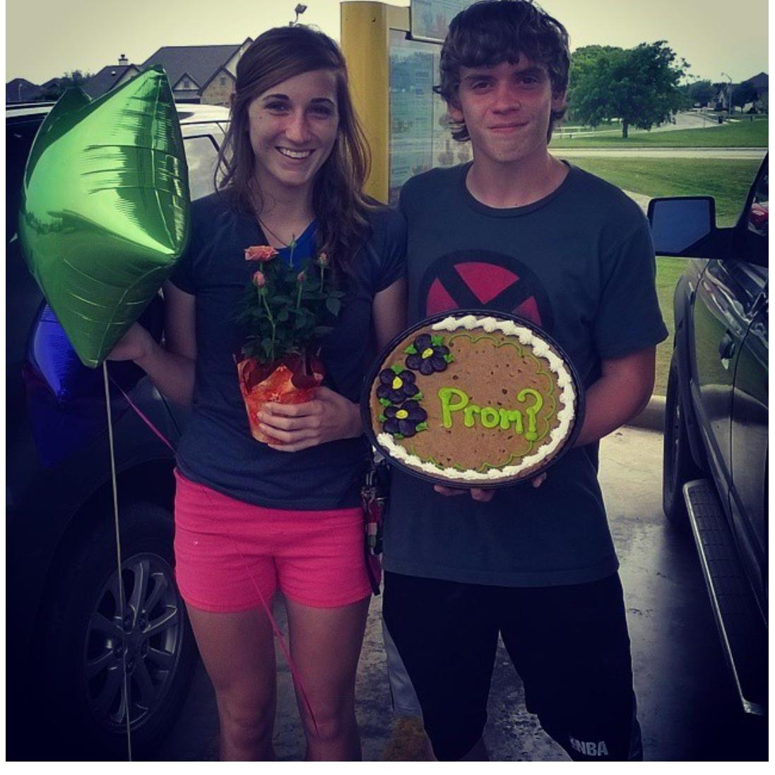 Chase sent me on a scavenger hunt with clues around town in LV from Whataburger, to the post office, and then to Sonic where we had our first date when he asked me to go to our Senior Prom with him.
