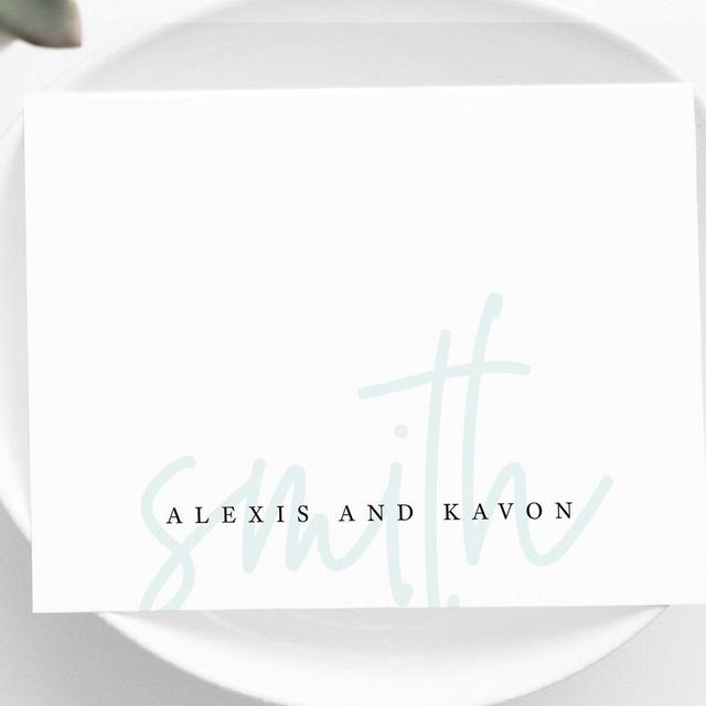 Personalized Stationery • Couples Script •...
