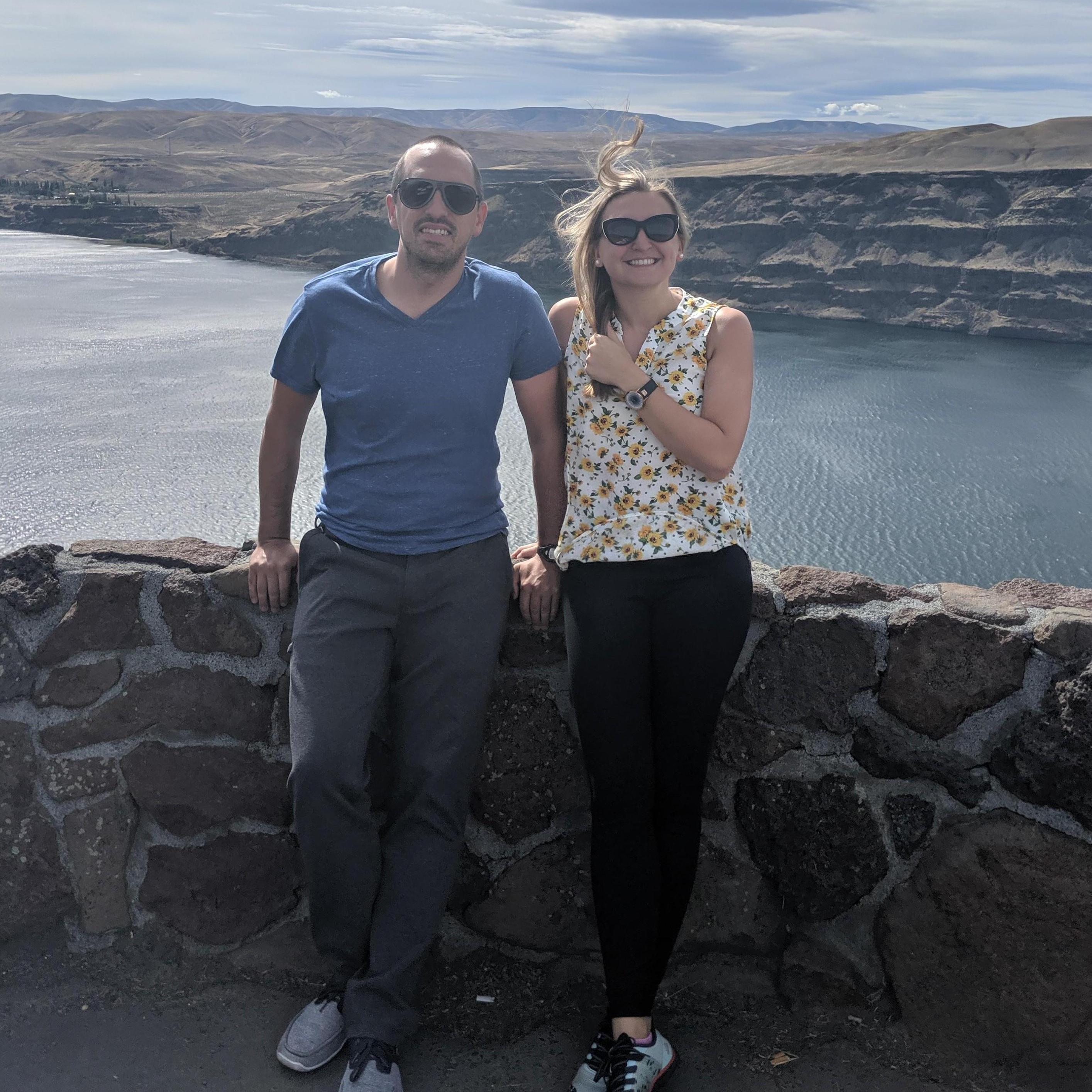 Touristing through the Gorge during Josh's welcome home tour