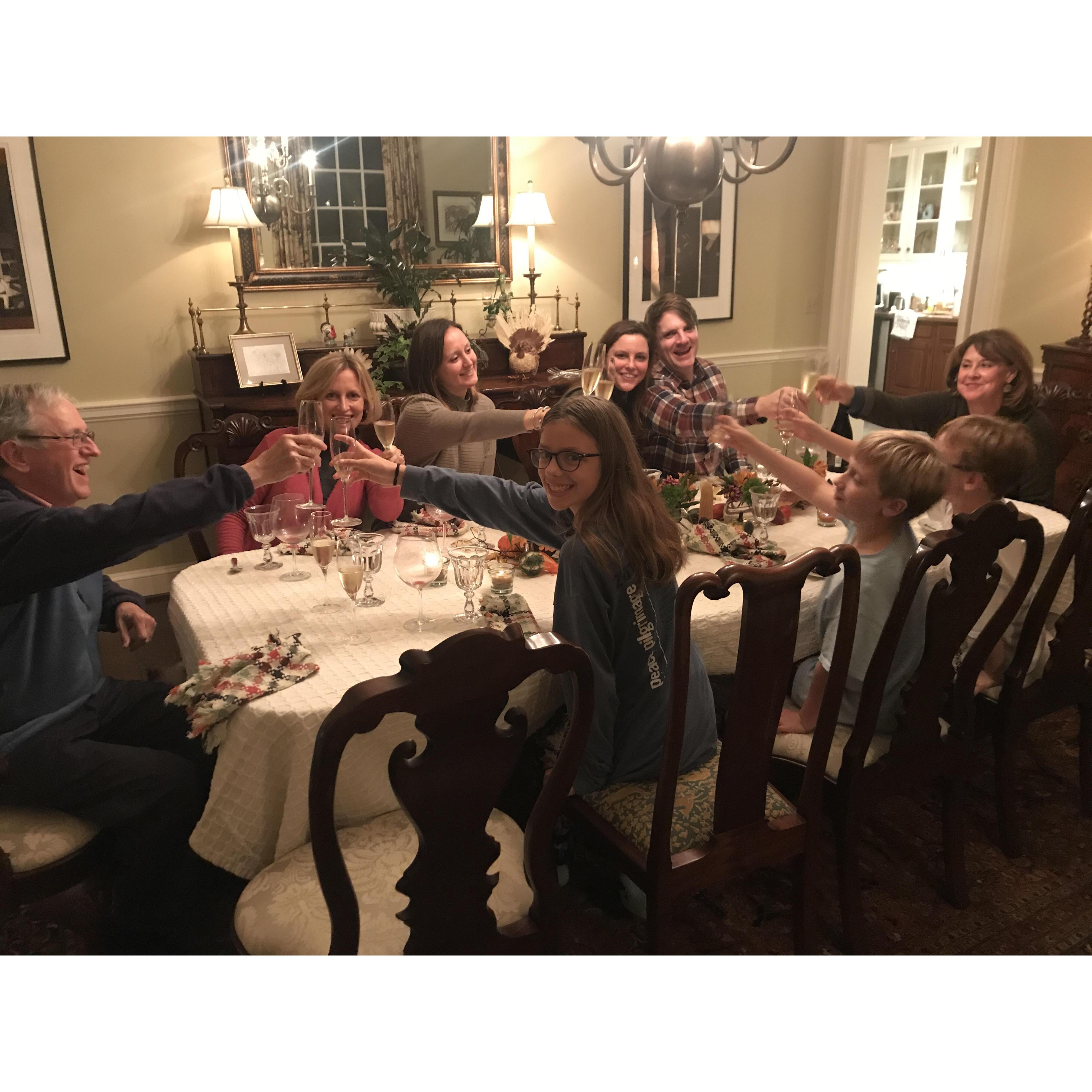 Celebrating our engagement with the Wigodsky/Rohrs family!