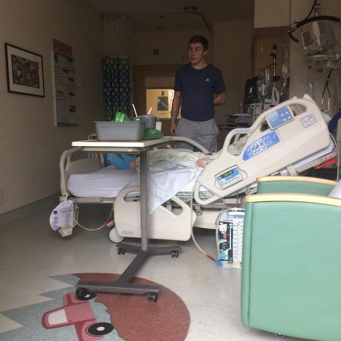 Back surgery in March 2017. We made sure to test the whole in sickness and in health thing very early on.