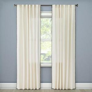 Stitched Edge Curtain Panel - Threshold™