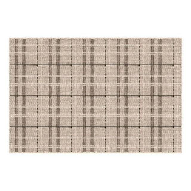 Vinyl Rug | Paula (054497UA) | Vinyl Floor Mat | Vinyl Floor Covering | Vinyl Carpet | Vintage | Decorative | Waterproof | Eco-Friendly | Non-Slip | Brown | 2'x3'