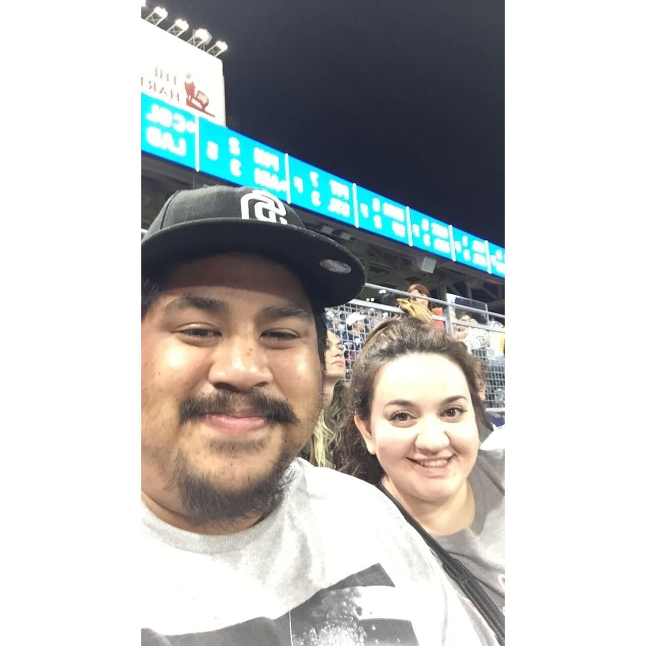 Our first Padres game (vs. the Tigers) - June 2017