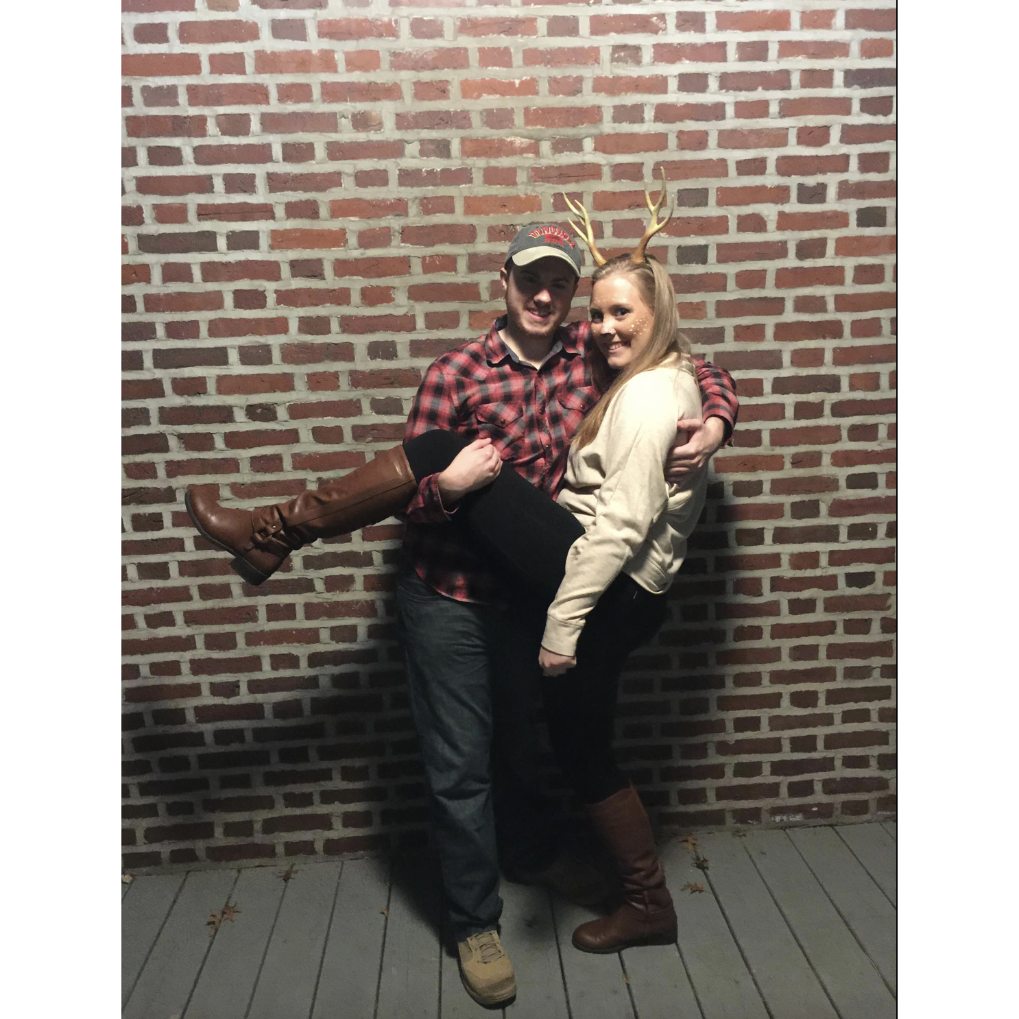 First Halloween together. The hunter and the deer