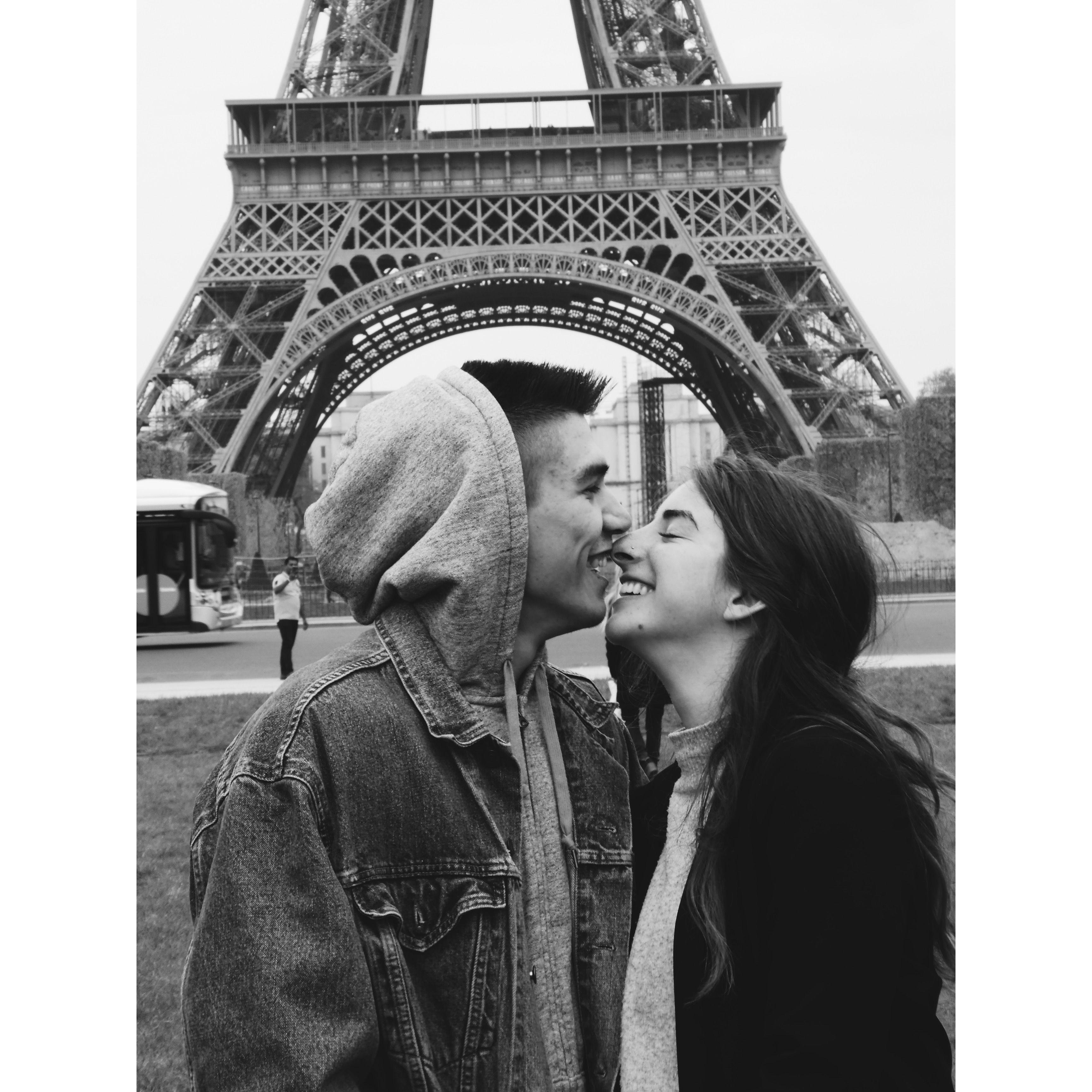 Europe trip - under the Eiffel Tower, 2019