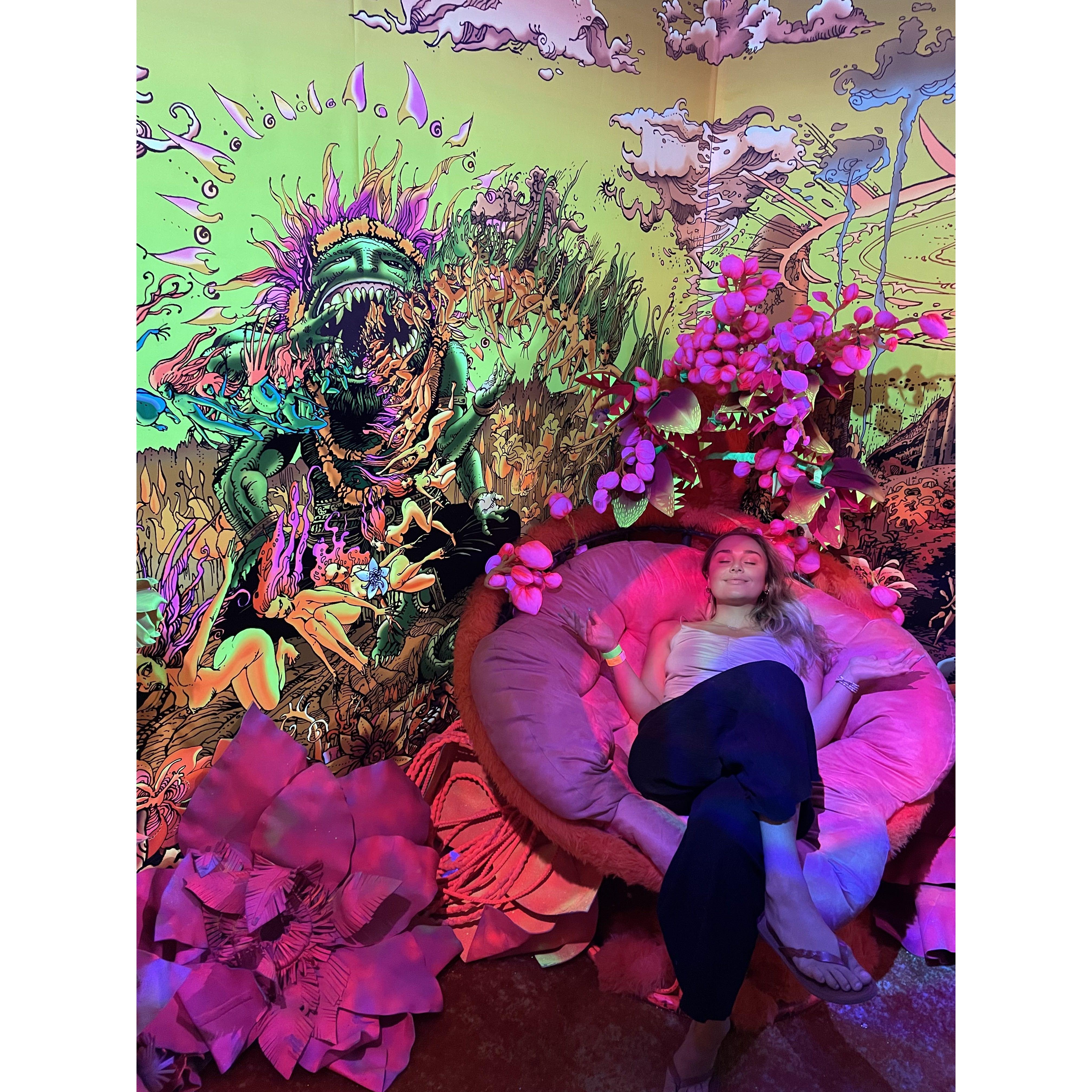 The first photo Joe took of Emily after meeting at the 50th Anniversary of the book, Be Here Now!