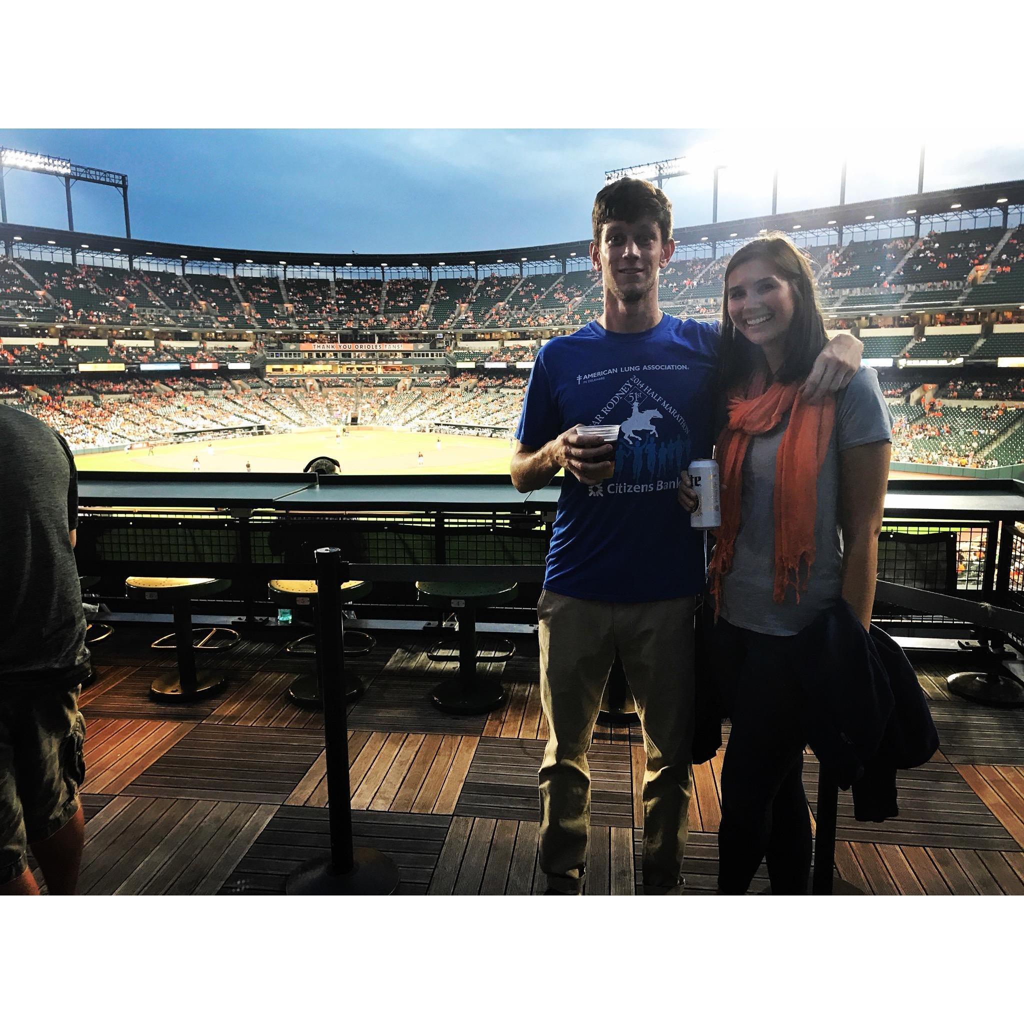 Our first Orioles game in Baltimore! (2017)