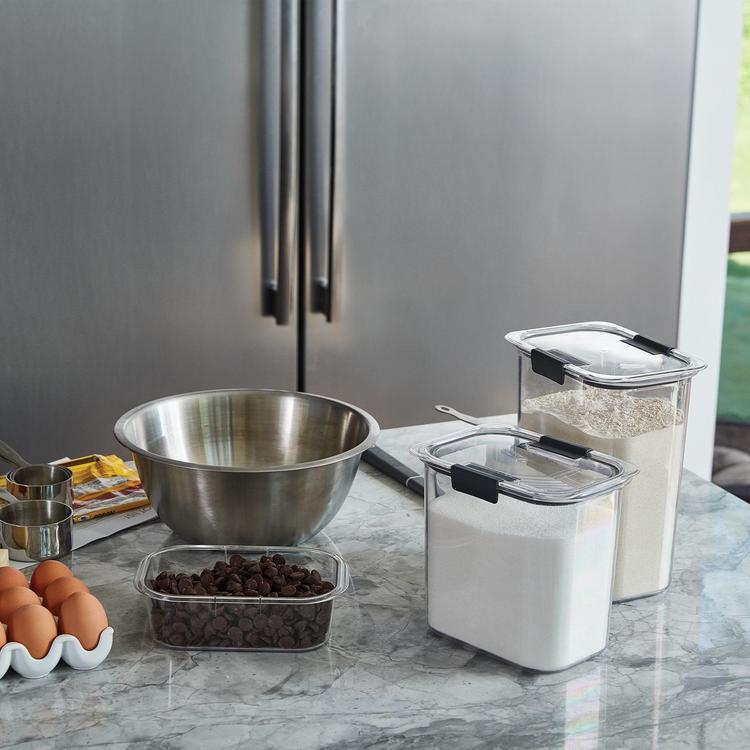 Rubbermaid, Brilliance Plastic 6-Piece Food Storage Pantry Baking