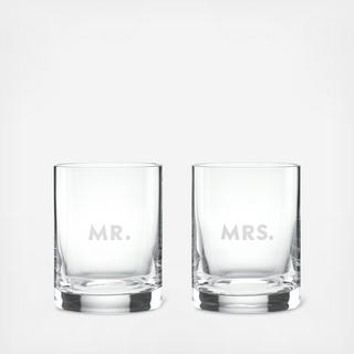 Darling Point Double Old Fashioned Glass, Set of 2