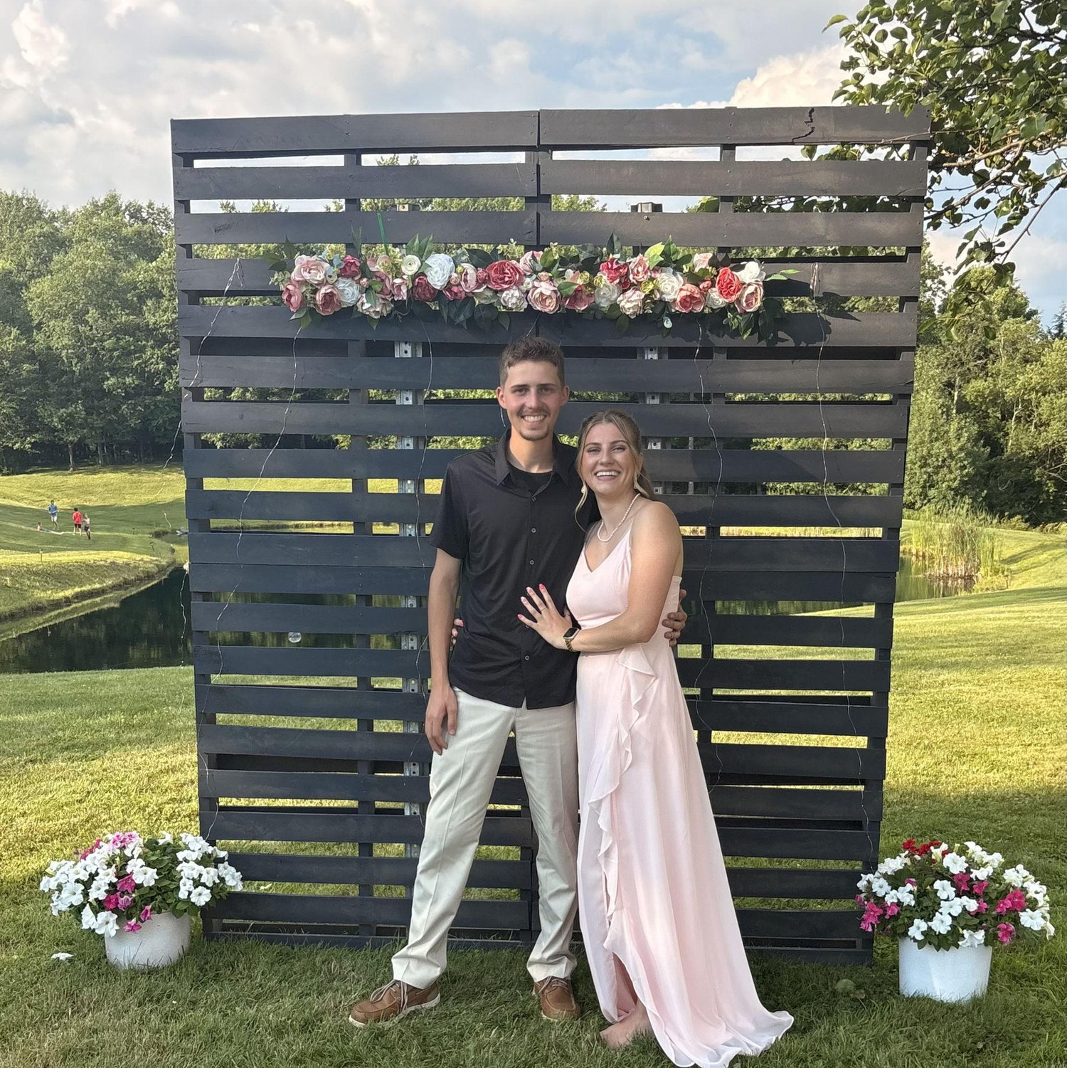At Ashley’s (my bridesmaid!) wedding, July 2025