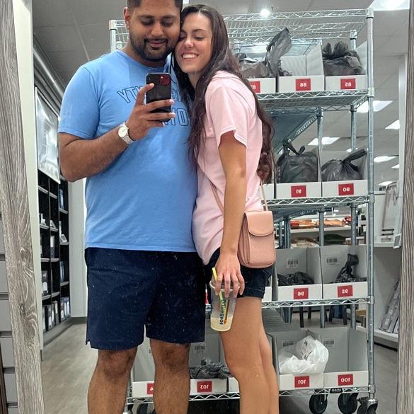 A photo from what would turn out to be our first date.