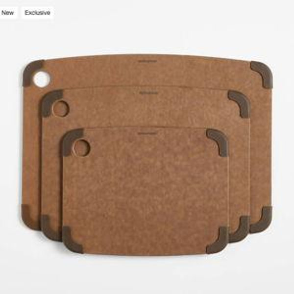 Epicurean Nutmeg Non-Slip Paper Composite Cutting Board, Set of 3