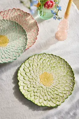 Painted Flower Serving Platter