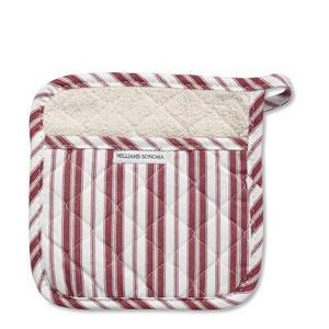 Williams Sonoma Stripe Potholder, Claret Red