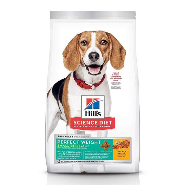 Hill's Science Diet Dry Dog Food, Adult, Small Bites, Perfect Weight for Weight Management, Chicken Recipe