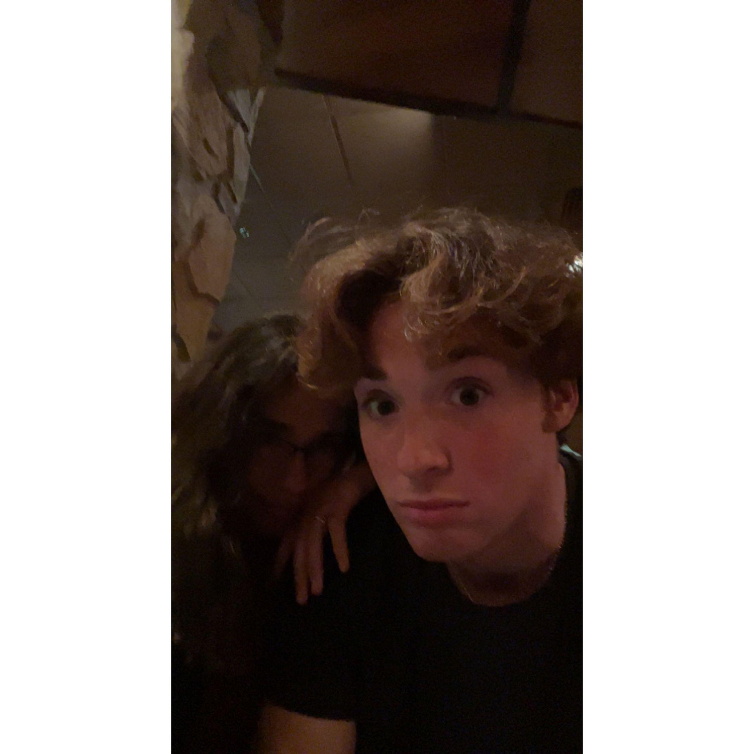This was a picture that was taken the day that Kaylee & Cody met in college. (Sorry, Cody is not tan so he is easy to see)