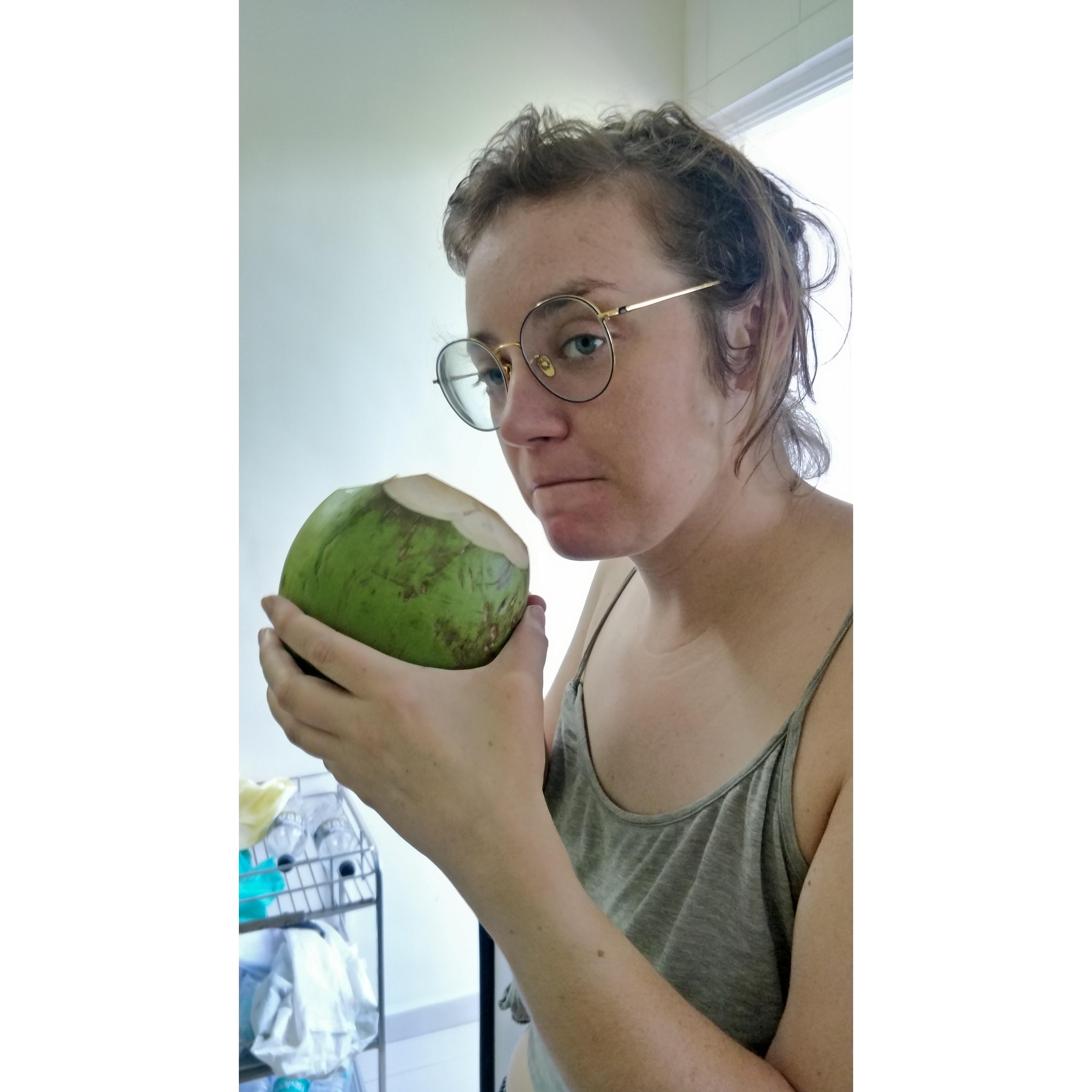 Fresh coconut water is good medicine