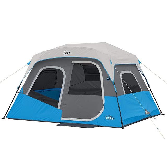 Core 6 Person / 9 Person / 10 Person / 12 Person Lighted Instant Cabin Tents