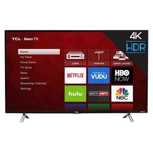 TCL 43" 4K HDR 120Hz CMI Roku Smart LED TV - Black (43S405)