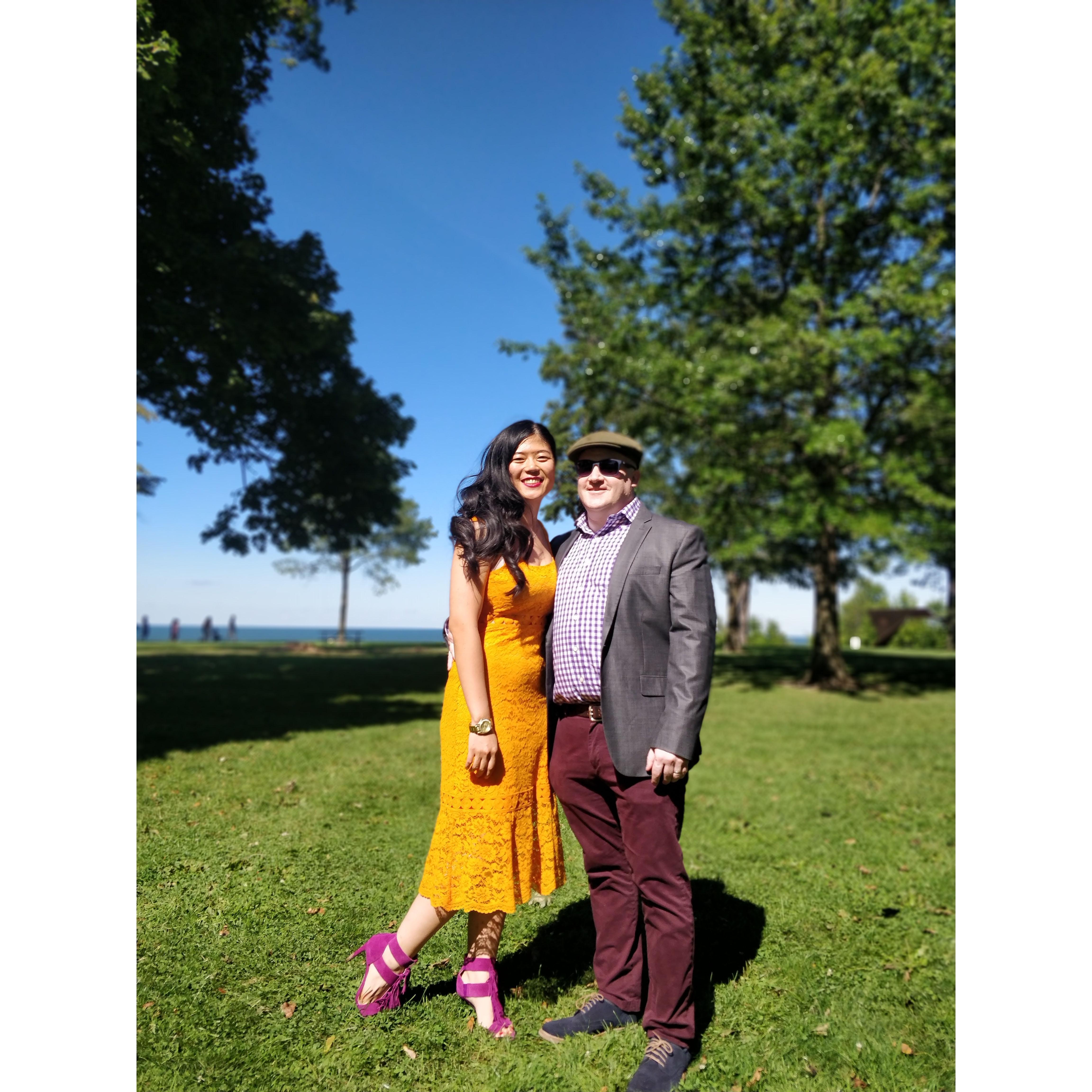 09/04/2020 Wedding Day in Westlake, OH - Zoie's "sister" and Maid of Honor, Maria, and her husband Rob