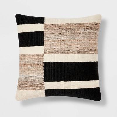 Oversized Blocked Woven Square Throw Pillow - Threshold™