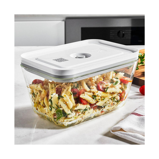 Zwilling Fresh & Save Large Glass Rectangular 67-Oz. Vacuum Box, Set of 2