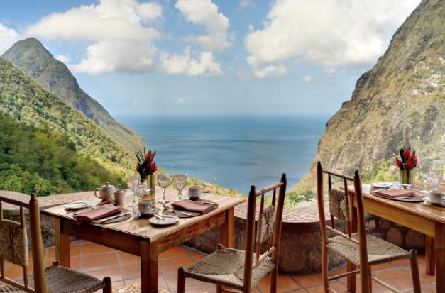 Dinner at Ladera Resort in the Mountains