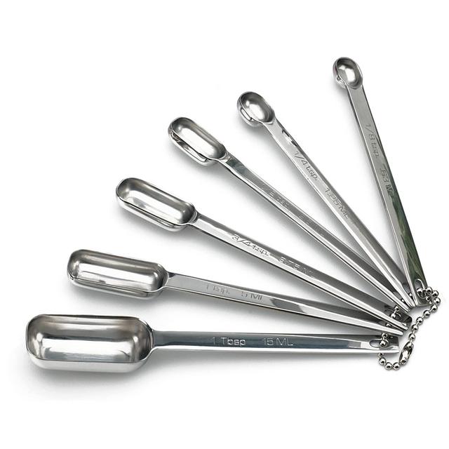 Stainless Steel Spice Measuring Spoons, Set of 6
