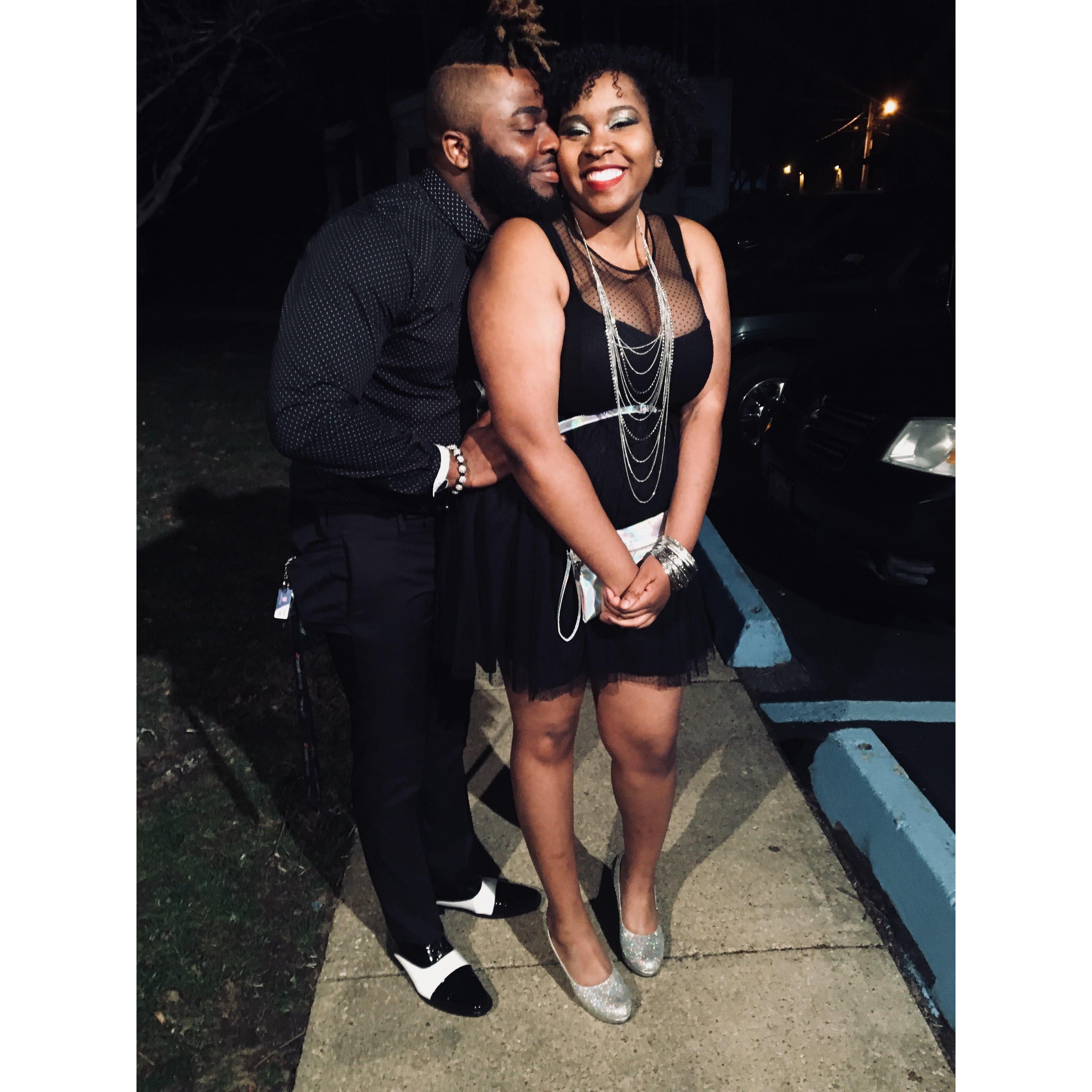 One of our first outings as a couple.
