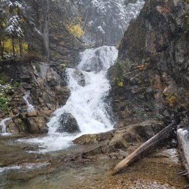 The waterfall we accidentally found when Dave proposed.