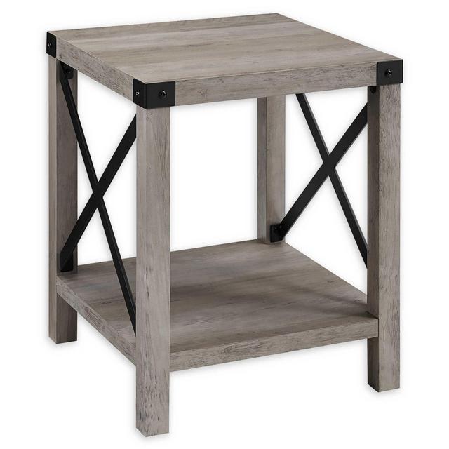 Forest Gate™ Englewood 18-Inch Square Side Table in Grey