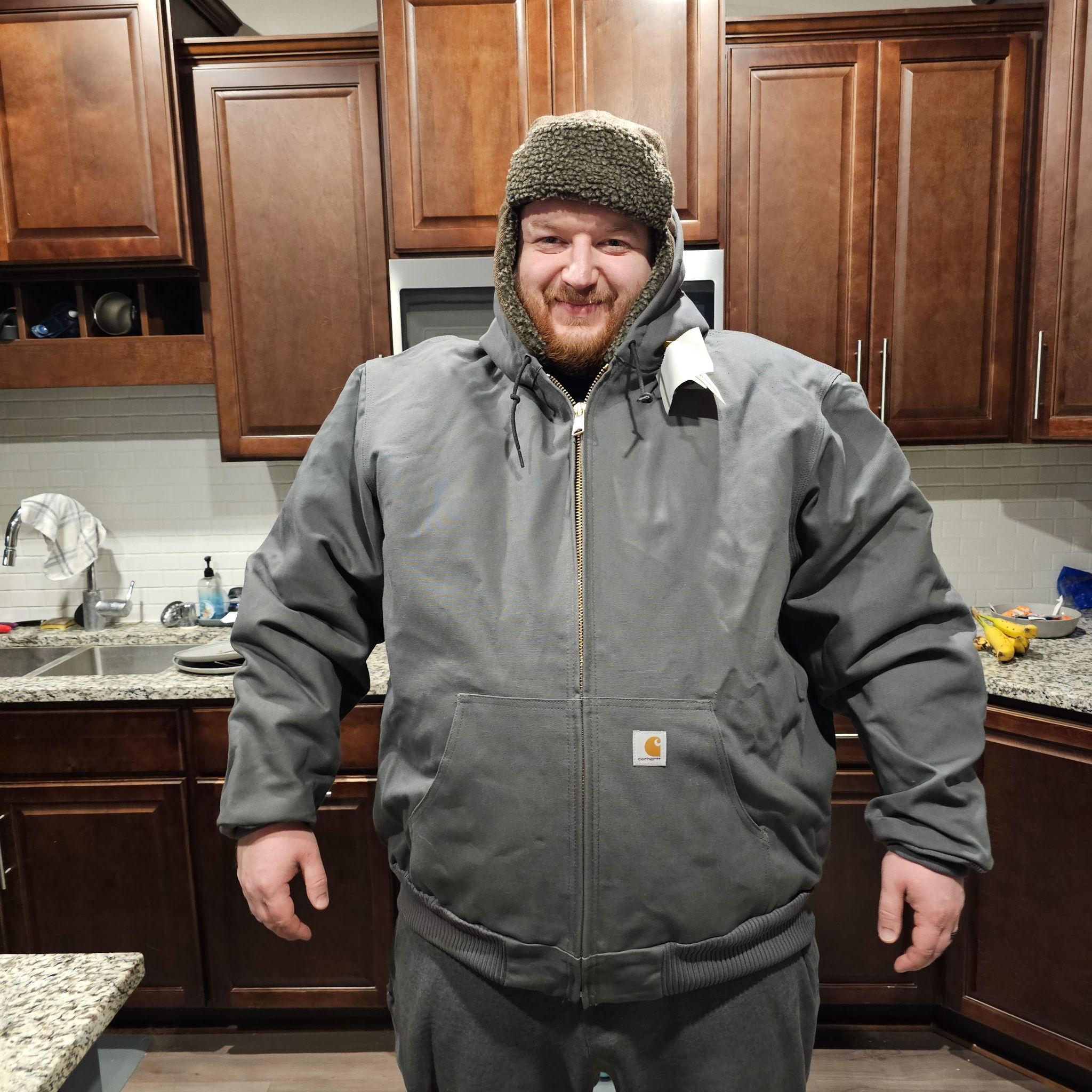 Jordan's first real winter coat