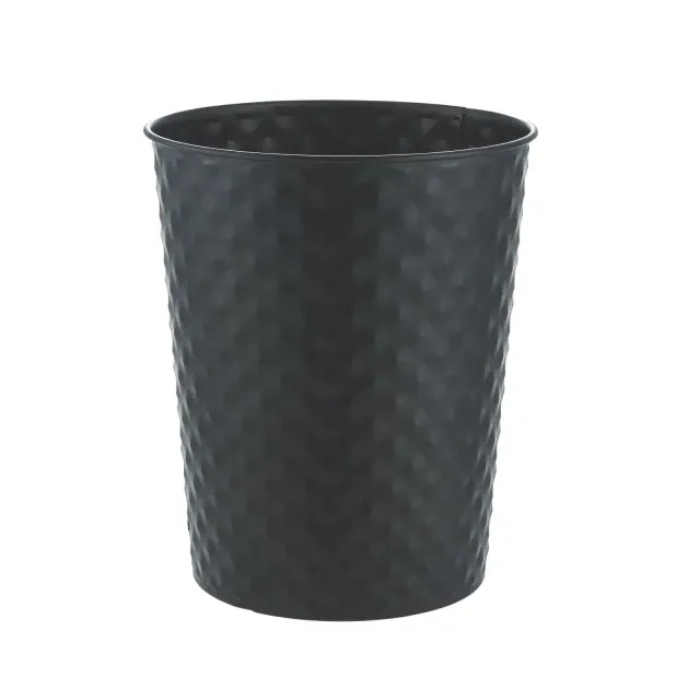 Cameo 5 Liter Waste Basket Can for Garbage, Round Open Top Trash Can for Bathroom Bedroom, Kitchen, Stainless Steel, Fingerprint Resistant
