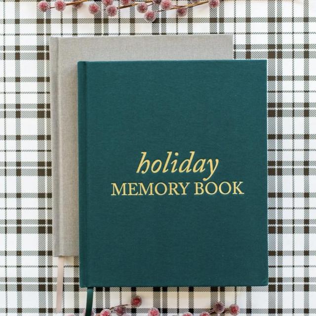 Holiday Memory Book & Family Keepsake- emerald