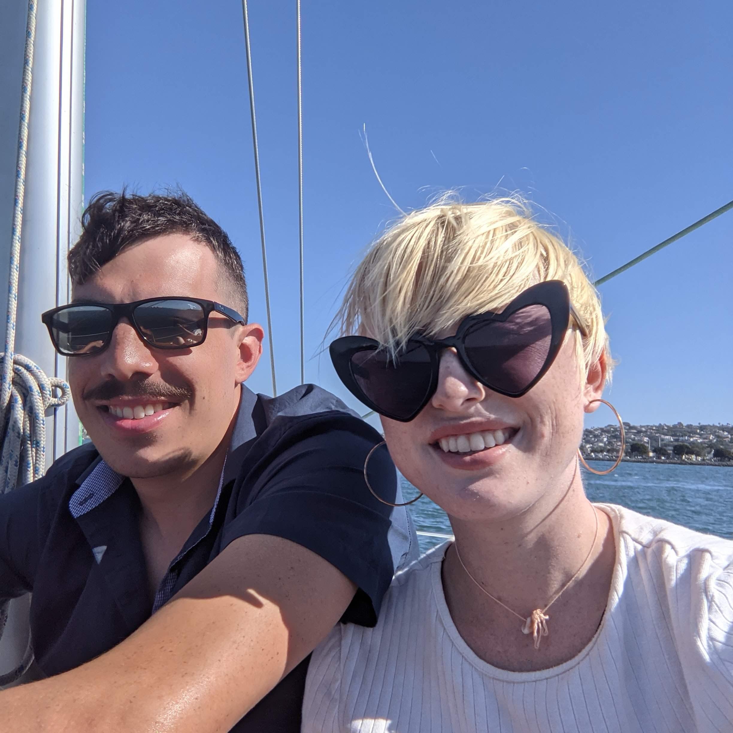 The day after we got engaged in San Diego