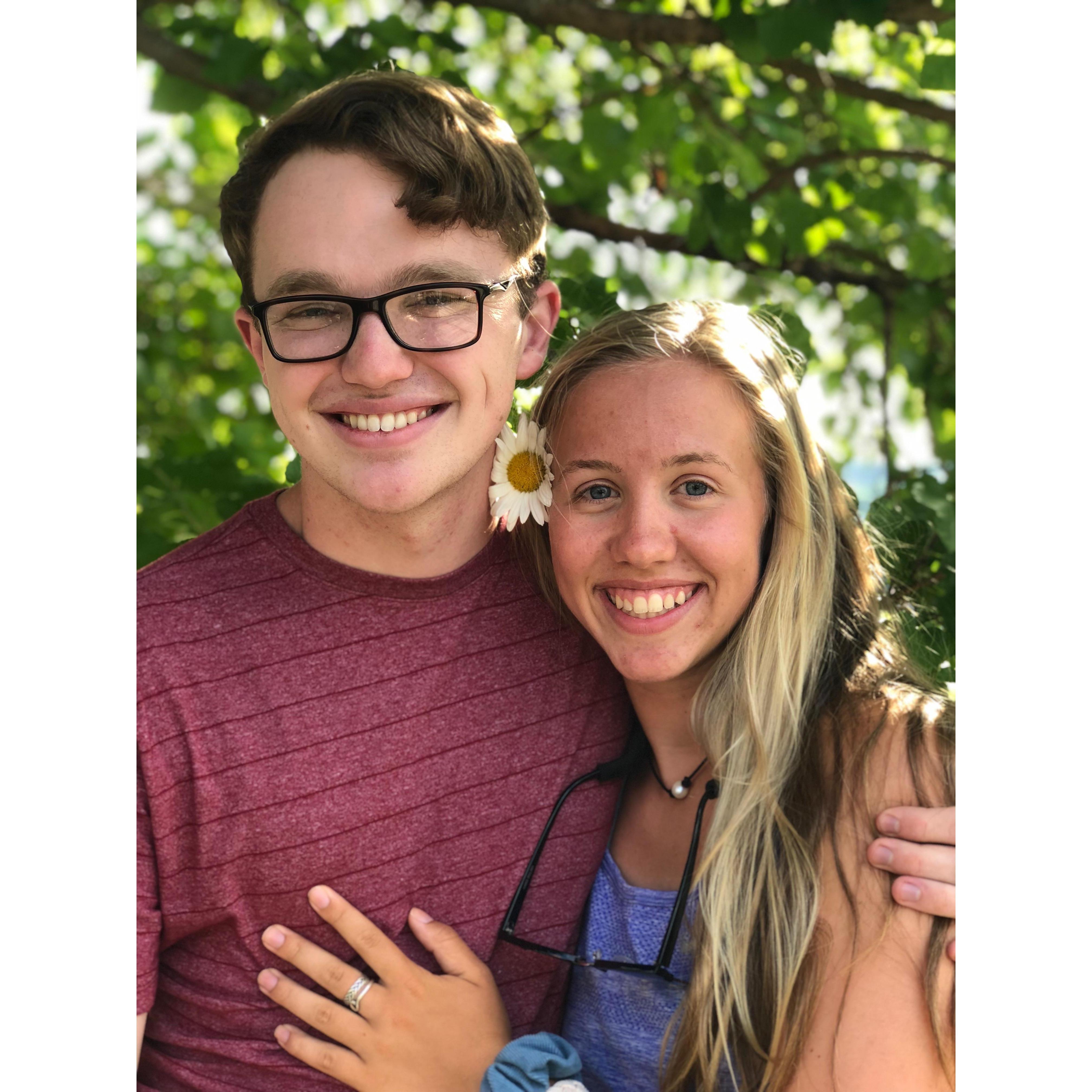 Right after we started dating, we spent the entire summer apart- except for a few days in June pictured here! We had just finished an intense round of gator golf.